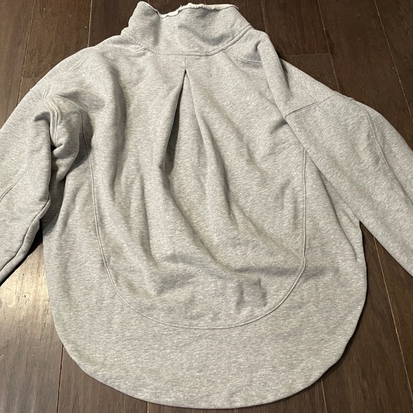 Free People Movement Hoodie Womens M Gray Full Zip Sweatshirt Oversized - Picture 7 of 7